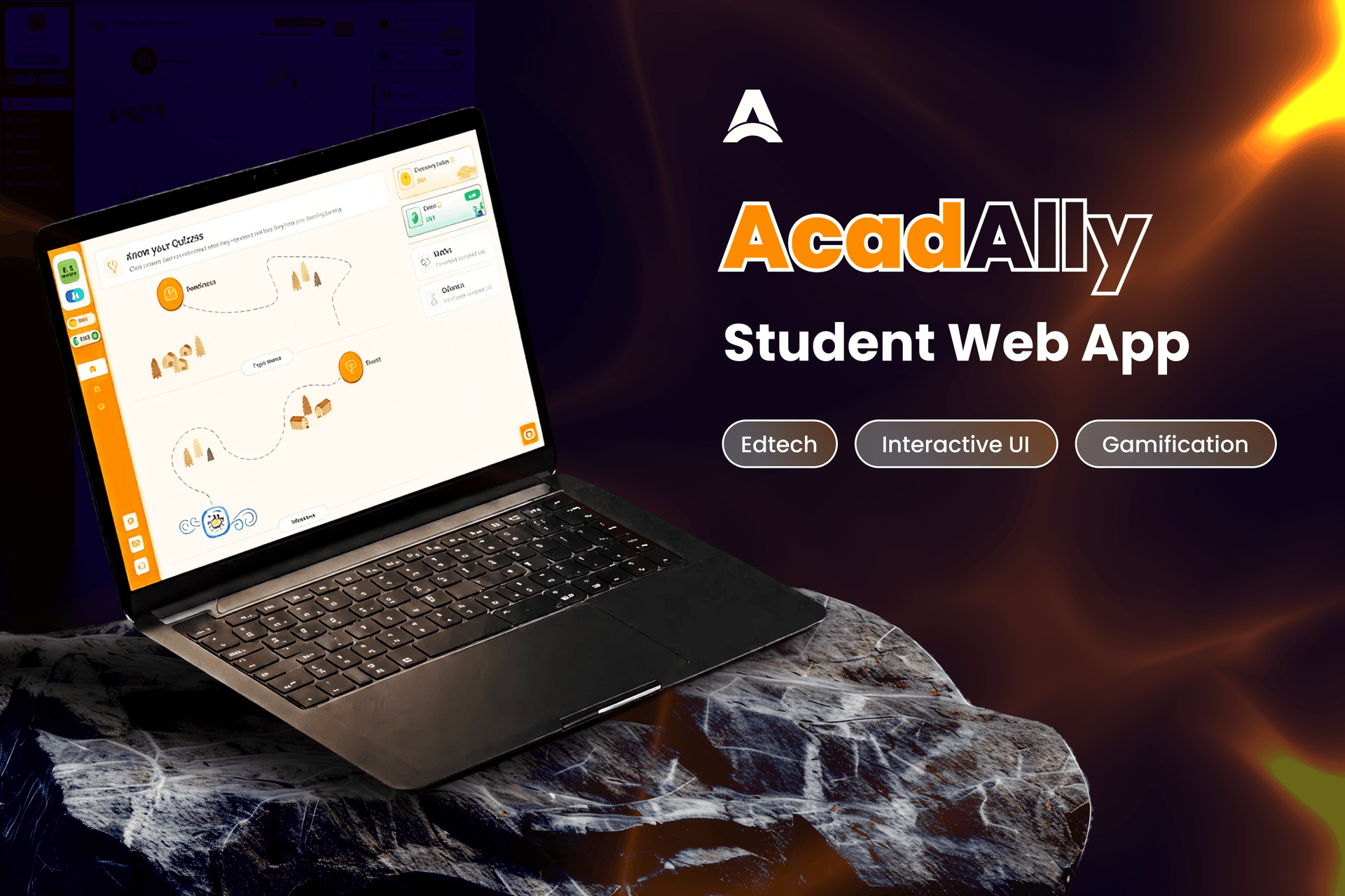 Screenshot of Student Web Portal, built with HTML, Tailwind CSS, Media Query